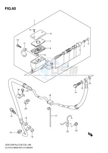 GSX1250FA (E28-E33) drawing CLUTCH MASTER CYLINDER