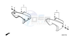 CBF600NA9 France - (F / ABS CMF) drawing SIDE COVER