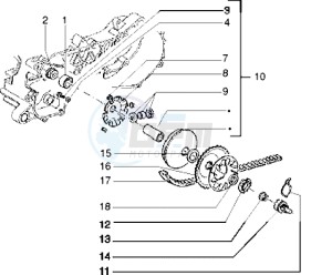 Typhoon 125 XR drawing Driving pulley