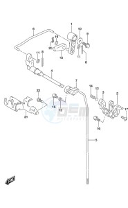 DF 20A drawing Clutch Rod Remote Control