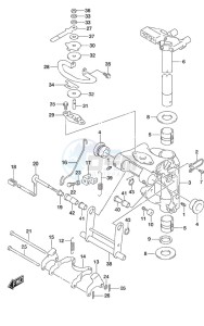 DF 25A drawing Swivel Bracket Non-Remote Control