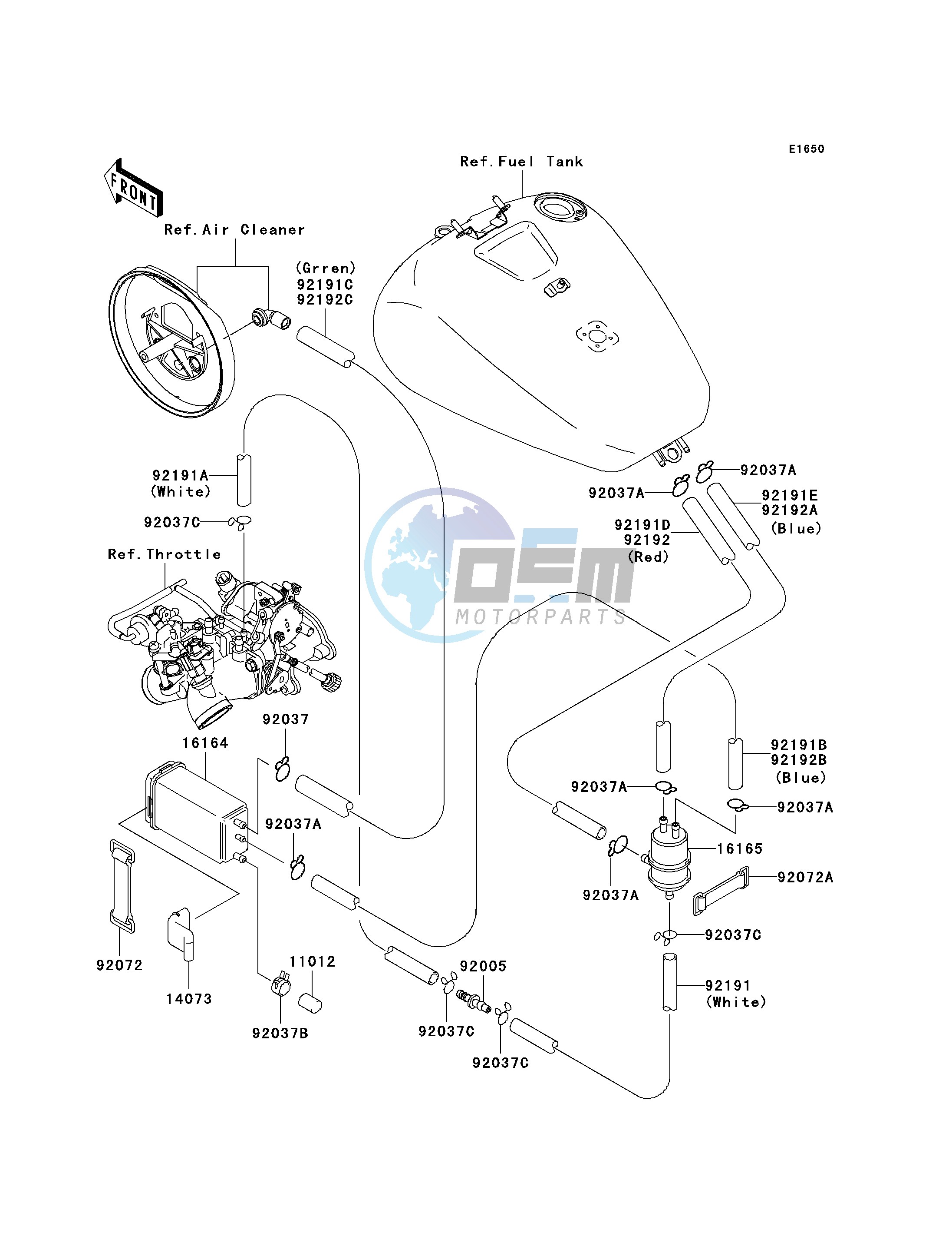 FUEL EVAPORATIVE SYSTEM-- CA- -