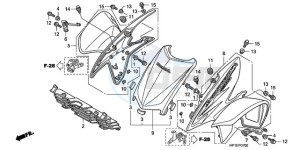 TRX450ER9 Australia - (U / SEL) drawing FRONT FENDER