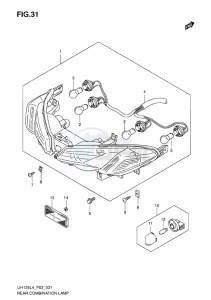 UH125 ABS BURGMAN EU drawing REAR COMBINATION LAMP