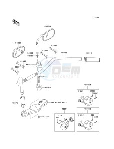 VN 1600 A [VULCAN 1600 CLASSIC] (A6F-A8FA) A8FA drawing HANDLEBAR