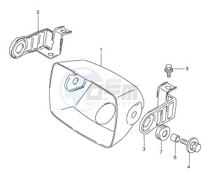 LT-F160 (P24) drawing HEADLAMP HOUSING