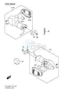 GSX-1250F ABS EU drawing TURNSIGNAL LAMP