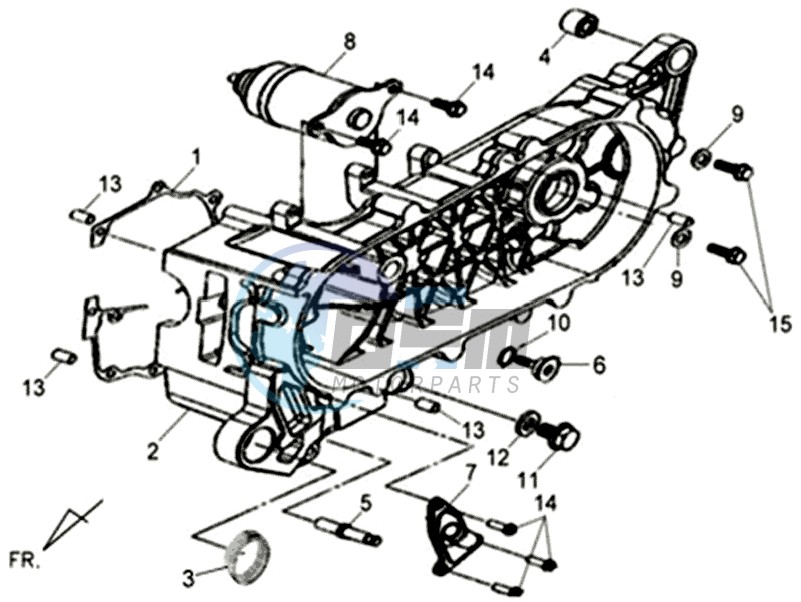 CRANKCASE - STARTER