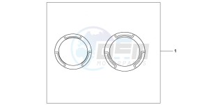 CB600F CB600F drawing CRANCASE RING SET