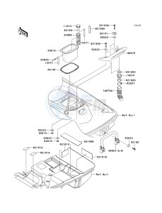 JT 1500 A [STX-15F] (A6F-A9F) A6F drawing HULL REAR FITTINGS