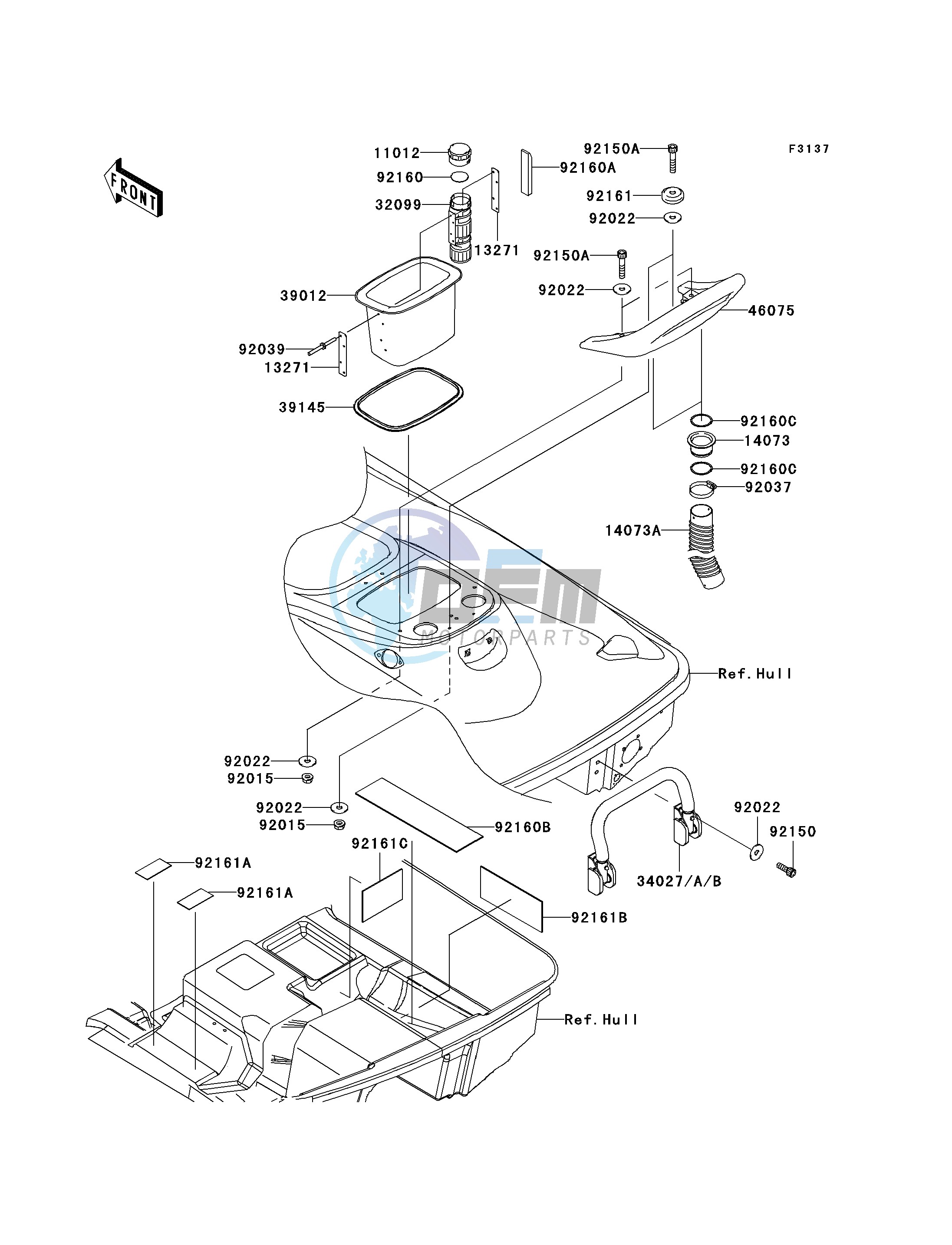 HULL REAR FITTINGS