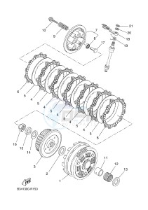 XSR700 (B341 B341 B341) drawing CLUTCH