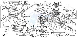 CBR600RRA BR - (BR) drawing FUEL TANK