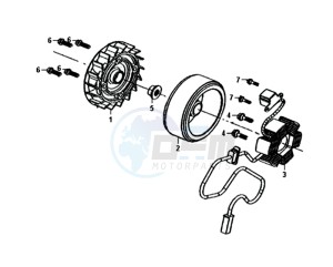 FIDDLE II 50 45KMH (L8) EU EURO4 drawing MAGNETO / FLYWHEEL