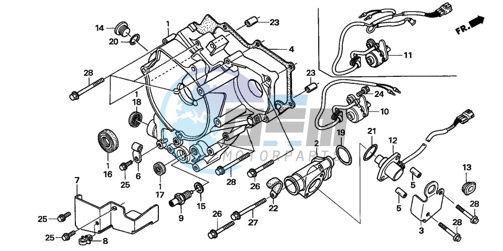 REAR CRANKCASE COVER