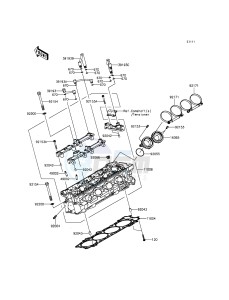 1400GTR ABS ZG1400EFF FR GB XX (EU ME A(FRICA) drawing Cylinder Head