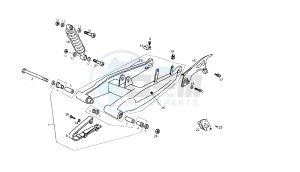 SENDA SM X-TREM - 50 CC 2T EU2 drawing SWING ARM - SHOCK ABSORBER