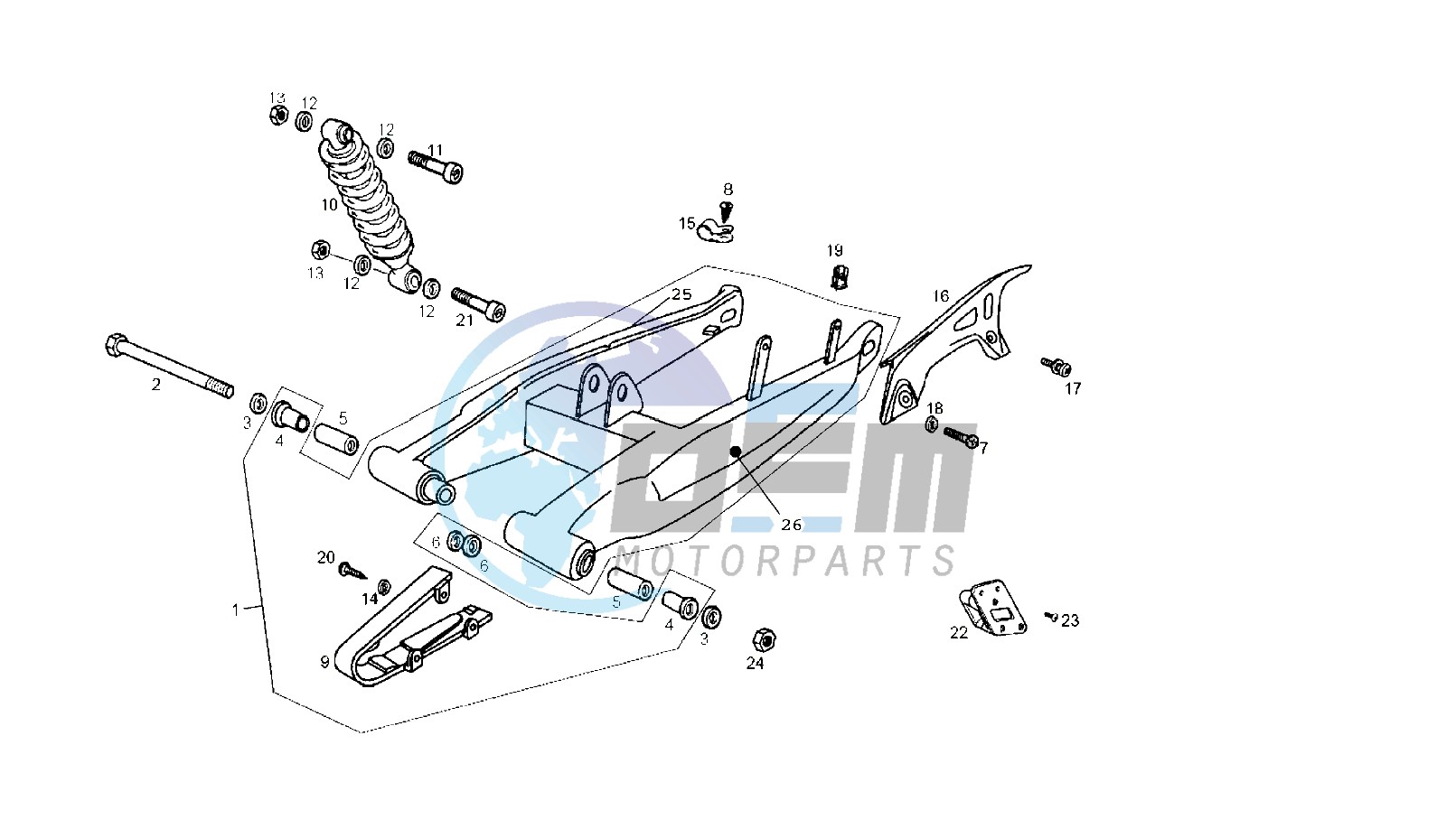 SWING ARM - SHOCK ABSORBER