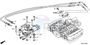 GL1800G GOLDWING 2ED drawing REVERSE SHIFT ACTUATOR