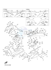 YZF-R6 R6 600 (1JSU 1JSV) drawing COWLING 2