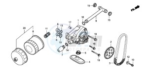 VT750C drawing OIL PUMP