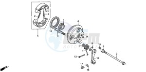 PK50 drawing FRONT BRAKE PANEL