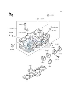 ZR 550 B [ZEPHYR] (B1-B4) [ZEPHYR] drawing CYLINDER HEAD