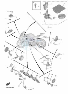 YZF600 YZF-R6 (BN6H) drawing ELECTRICAL 1