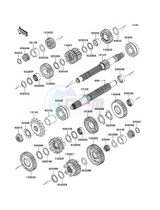 Z750R ABS ZR750PBF FR GB XX (EU ME A(FRICA) drawing Transmission