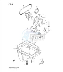 GSX-R1000 drawing OIL PAN - OIL PUMP