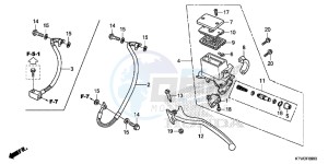 SH300AD SH300i E drawing REAR BRAKE MASTER CYLINDER