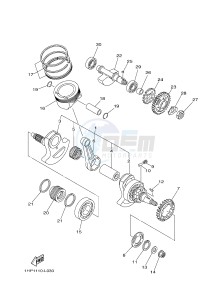 YFM700FWAD YFM7FGPHB GRIZZLY 700 EPS HUNTER (1HP7) drawing CRANKSHAFT & PISTON