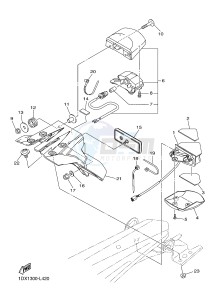 WR450F (1DXA) drawing TAILLIGHT