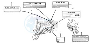 XR70R drawing CAUTION LABEL