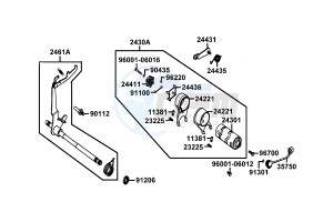 K-PIPE 50 drawing Speed Change Foot Bar