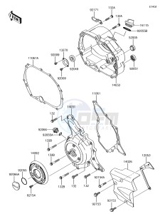 KLX110 KLX110CJF EU drawing Engine Cover(s)