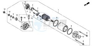 CBF600NA drawing STARTING MOTOR (CBF600S8/SA8/N8/NA8)