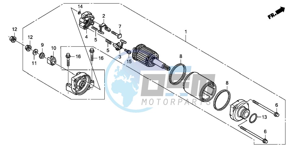 STARTING MOTOR (CBF600S8/SA8/N8/NA8)