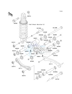 ZX 1100 D [NINJA ZX-11] (D4-D6) [NINJA ZX-11] drawing REAR SUSPENSION