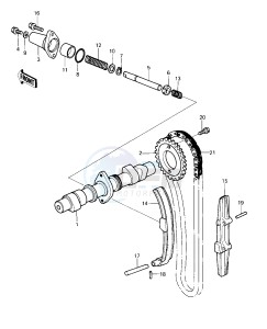 KZ 440 A [LTD] (A1) [LTD] drawing CAMSHAFT_CHAIN_TENSIONER -- 80 A1- -