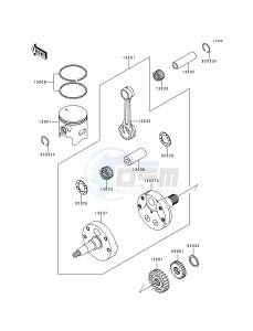 KX 250 K [KX250] (K3) [KX250] drawing CRANKSHAFT_PISTON-- S- -