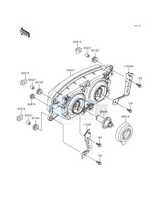 ZX 750 P [NINJA ZX-7R] (P1-P4) [NINJA ZX-7R] drawing HEADLIGHT-- S- -