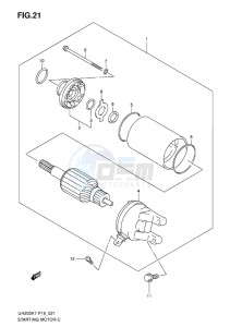 UH200 BURGMAN EU-UK drawing STARTING MOTOR