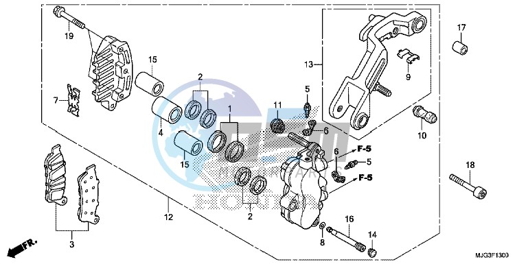 L. FRONT BRAKE CALIPER