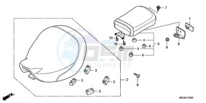 VT750C9 Australia - (U / MK) drawing SEAT