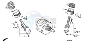 XL700V9 France - (F / CMF SPC) drawing CRANKSHAFT/PISTON