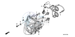 CB600FA9 Europe Direct - (ED / ABS) drawing HEADLIGHT