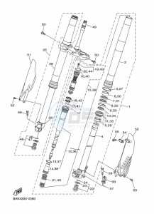 WR250F (BAK9) drawing FRONT FORK