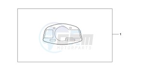 CBR600RR9 Europe Direct - (ED / MME) drawing METER PANEL