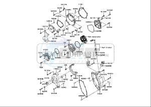 ZX-10R NINJA - 1000 cc (EU) drawing CRANKCASE COVER